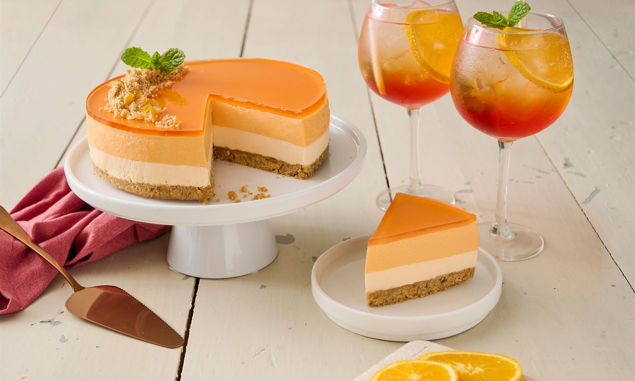 Picture - Aperol Spritz Cheesecake - snit